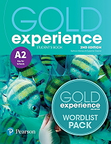 gold experience a2 students book pack wordlist 2nd ed photo