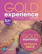 gold experience a2 students pack wordlist book 2nd ed photo