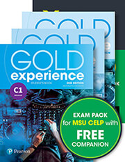 exam pack msu celp gold experience c1 students book with app workbook companion york practice test for msu celp photo
