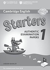 cambridge young learners english tests starters 1 answer book for revised exam from 2018 n e photo