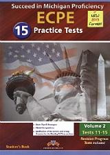 succeed in michigan ecpe 15 practice tests volume 2 tests 11 15 students book 2013 format photo