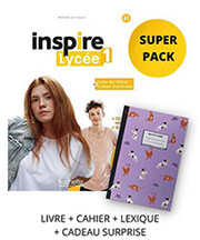inspire lycee 1 super pack livre cahier lexique cadeau surprise photo