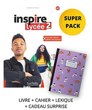 inspire lycee 2 super pack livre cahier lexique cadeau surprise photo