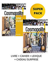 cosmopolite 1 super pack livre cahier lexique cadeau surprise photo