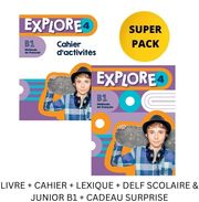 explore 4 super pack livre cahier lexique delf scolaire junior b1 cadeau surprise photo