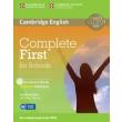 complete first for schools students book cd rom photo