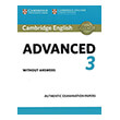 CAMBRIDGE ENGLISH ADVANCED 3 STUDENTS BOOK WITHOUT ANSWERS