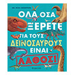 ola osa xerete gia toys deinosayroys einai lathos photo