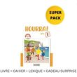 hourra mini 1 super pack livre cahier lexique cadeau surprise photo hourra mini 1 super pack livre cahier lexique cadeau surprise photo