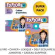 EXPLORE 4 SUPER PACK (LIVRE + CAHIER + LEXIQUE + DELF SCOLAIRE   JUNIOR B1 + CADEAU SURPRISE)