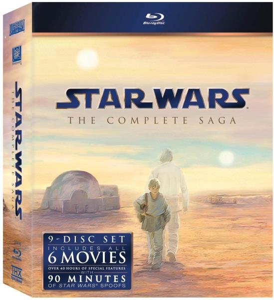 STAR WARS: THE Complete Saga (Episodes I-VI) [Blu-ray], DVD grand écran