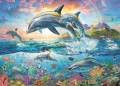 trefl puzzle 2000pz happy dolphins extra photo 1