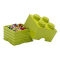 lego storage brick 4 medium lime green extra photo 1
