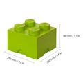 lego storage brick 4 medium lime green extra photo 2