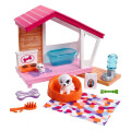 mattel barbie furniture and accessories puppies dog house unicorn playset extra photo 1