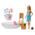 mattel barbie wellness fizzy bath doll playset gjn32 extra photo 1