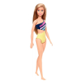 barbie doll beach blonde doll with yellow and blue swimsuit dhw41 extra photo 1