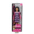 barbie fashionistas 147 brunette hair dress with stripes gyb02 extra photo 2