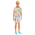 barbie ken doll fashionistas 174 ken blonde with malibu shirt grb90 extra photo 1