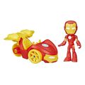 hasbro marvel spidey and his amazing friends iron man amp iron racer extra photo 1
