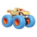 mattel hot wheels monster trucks glow in the dark podium crasher vehicle extra photo 3