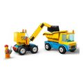 lego city great vehicles 60391 construction trucks and wrecking ball crane extra photo 2