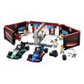 lego city 60444 f1 garage mercedes amg alpine cars lampada extra photo 1