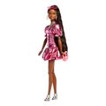 barbie deluxe style metallic pink dress brown hair with dark skin doll extra photo 2