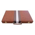 tabli leather acrylic folding backgammon set 56x46cm board extra photo 1