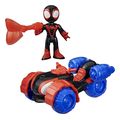 hasbro disney jr marvel spidey and his amazing friends miles spin morales techno racer vehicle extra photo 2 hasbro disney jr marvel spidey and his amazing friends miles spin morales techno racer vehicle extra photo 2