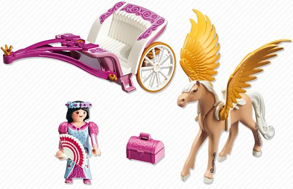 Playmobil Princess 4815 pas cher, Roi des mers avec calèche