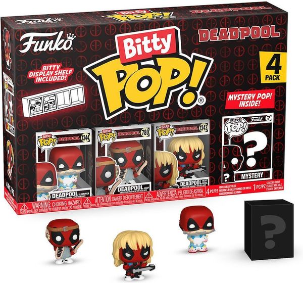 Funko Bitty Pop! 4-Pack: Deadpool - Sleepover Vinyl Figures