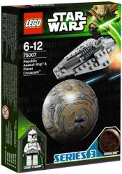lego star wars 75007 republic assault ship and coruscant photo