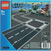 lego city 7280 straight crossroad plates photo