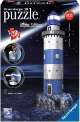 ravensburger pazl 3d coastal lighthouse night edition photo
