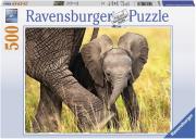 ravensburger pazl 500tem elefantaki photo