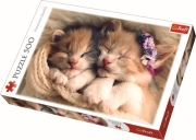 trefl puzzle 500pz sleeping kittens photo