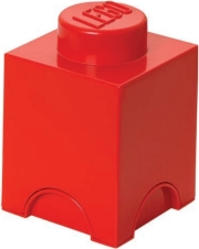 lego storage brick 1 red photo