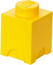 lego storage brick 1 yellow photo
