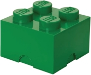 lego storage brick 4 dark green photo