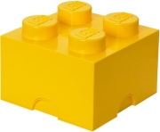 lego storage brick 4 yellow photo