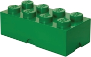 lego storage brick 8 dark green photo