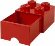 lego storage brick drawer 4 bright red photo
