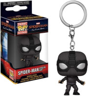 funkopocketpop spider man far from home spider man stealth suit bubble head figure keychain photo