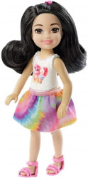 mattel barbie club chelsea mini girl doll cat top with black hair doll fxg77 photo