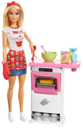 mattel barbie doll baker playset fhp57 photo