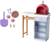 mattel barbie furniture and accessories brick pizza oven playset photo