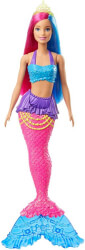 mattel barbie dreamtopia pink and blue hair mermaid doll gjk0 photo