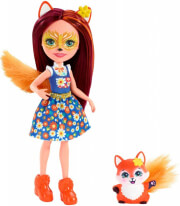 mattel enchantimals mini doll felicity fox flick fxm71 photo