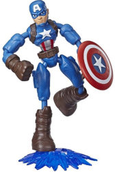 hasbromarvel avengers bend and flex captain america action figure 15cm e7869 photo